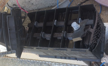 Exploded lead-acid battery
