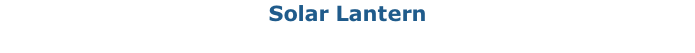 Solar Lantern